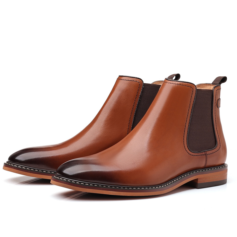Men Shoes Elegant - Fashion Mens Short Chelsea Boots Luxury