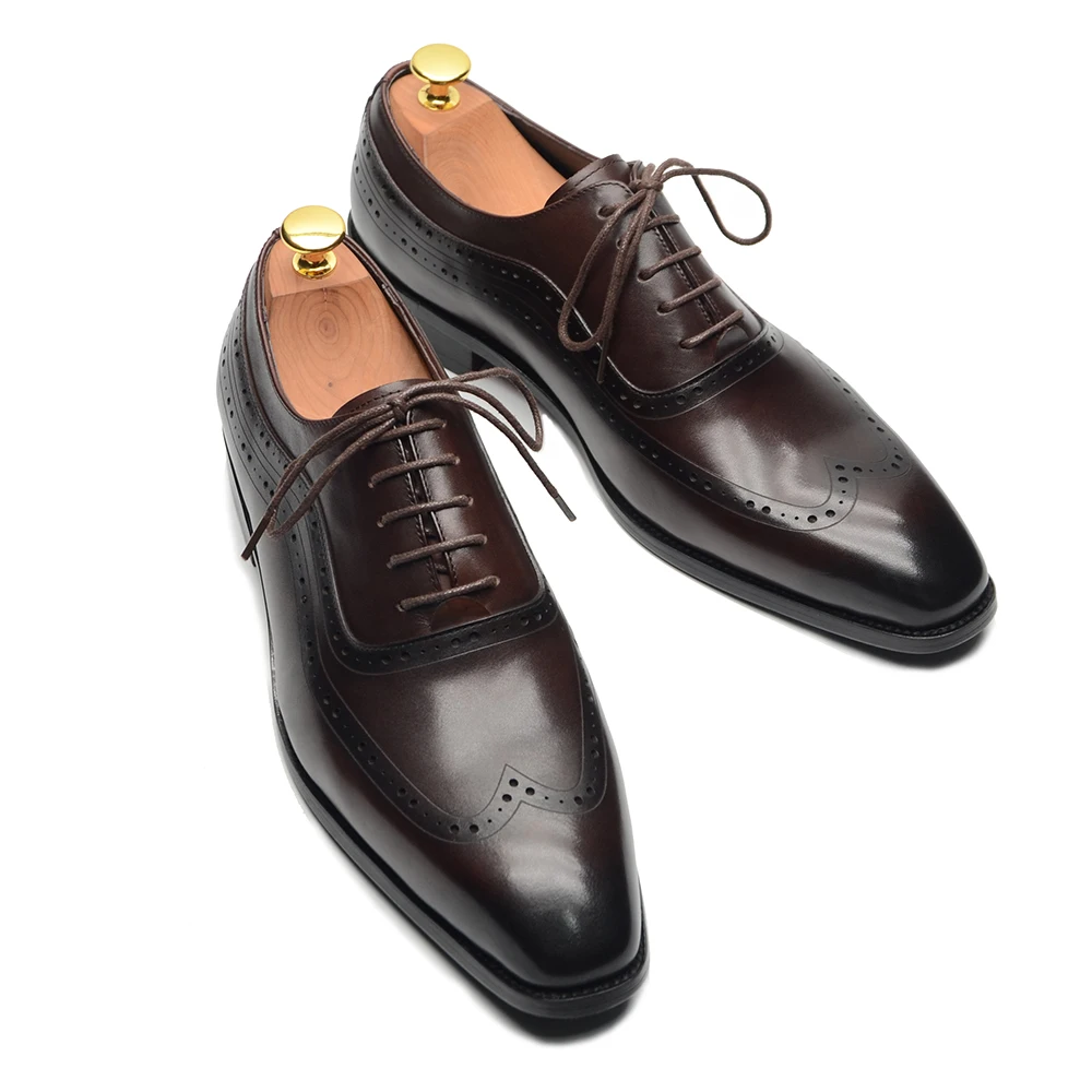 Monk Strap Shoe - Luxury Mens Wingtip Oxford Dress Shoes