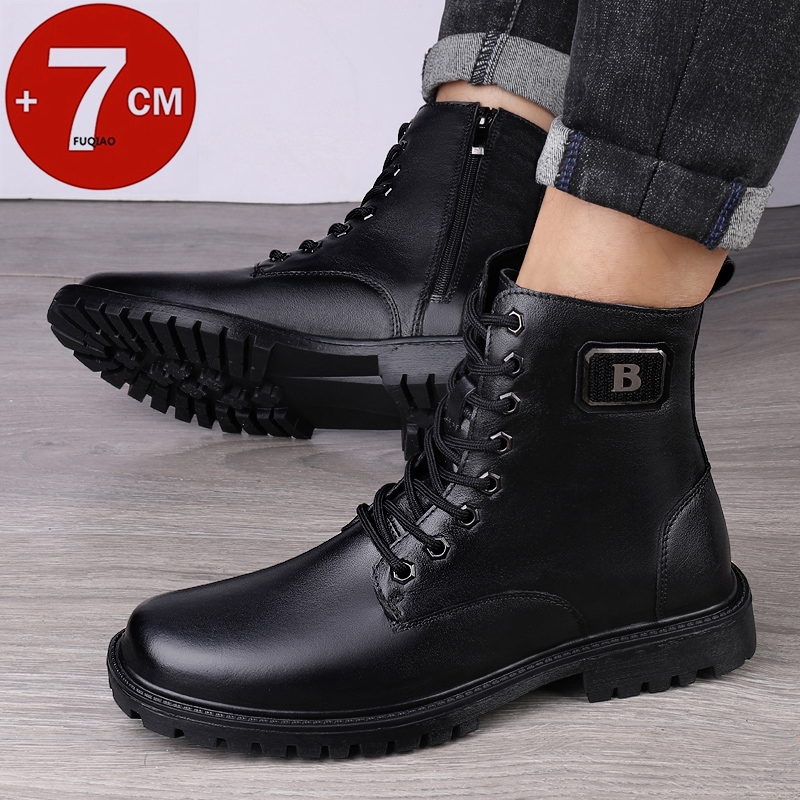 Men's Genuine Leather Elevator - Men'S Shoes Increase Height ulasan dan harga