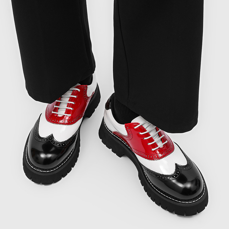 men's fashion hip hop rock pla - Oxford Brogue Leather ulasan dan harga