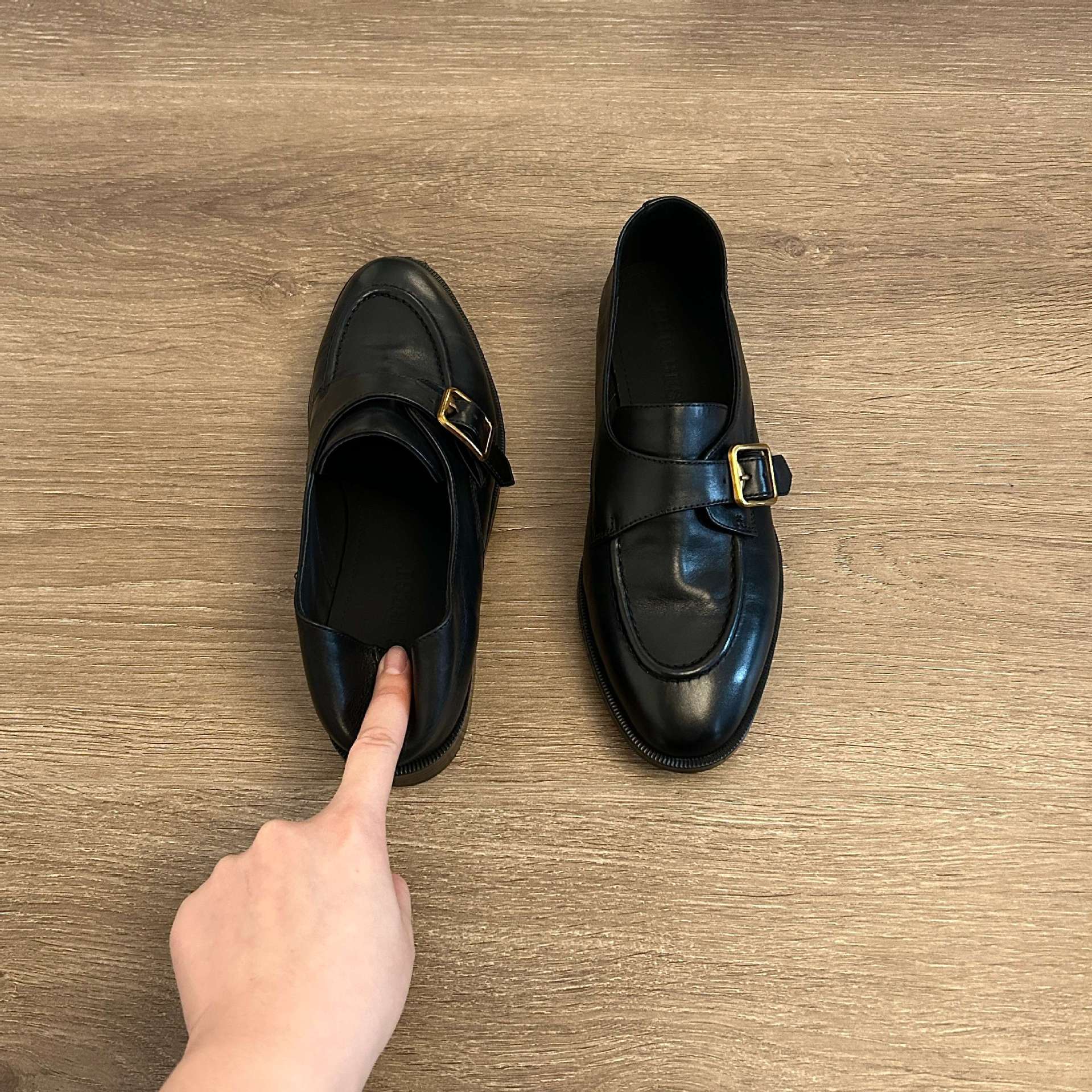 Women's Black Shoes Monk Strap - Monk Strap Shoe ulasan dan harga