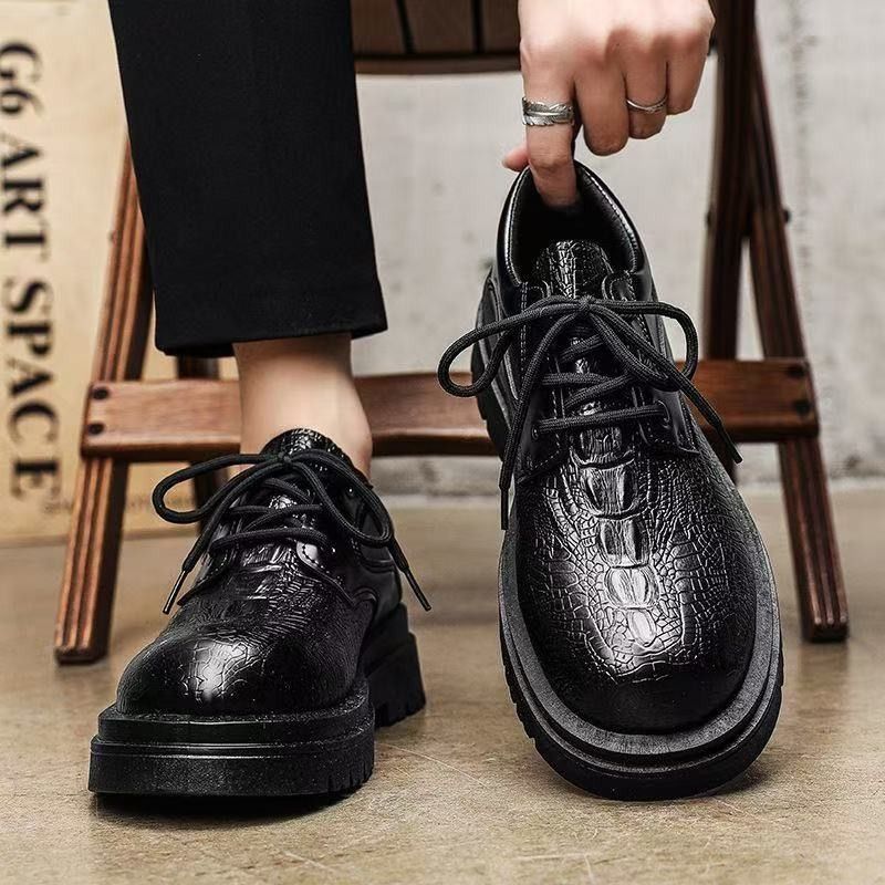 Men's British Style Loafers He - Men'S Shoes Increase Height ulasan dan harga