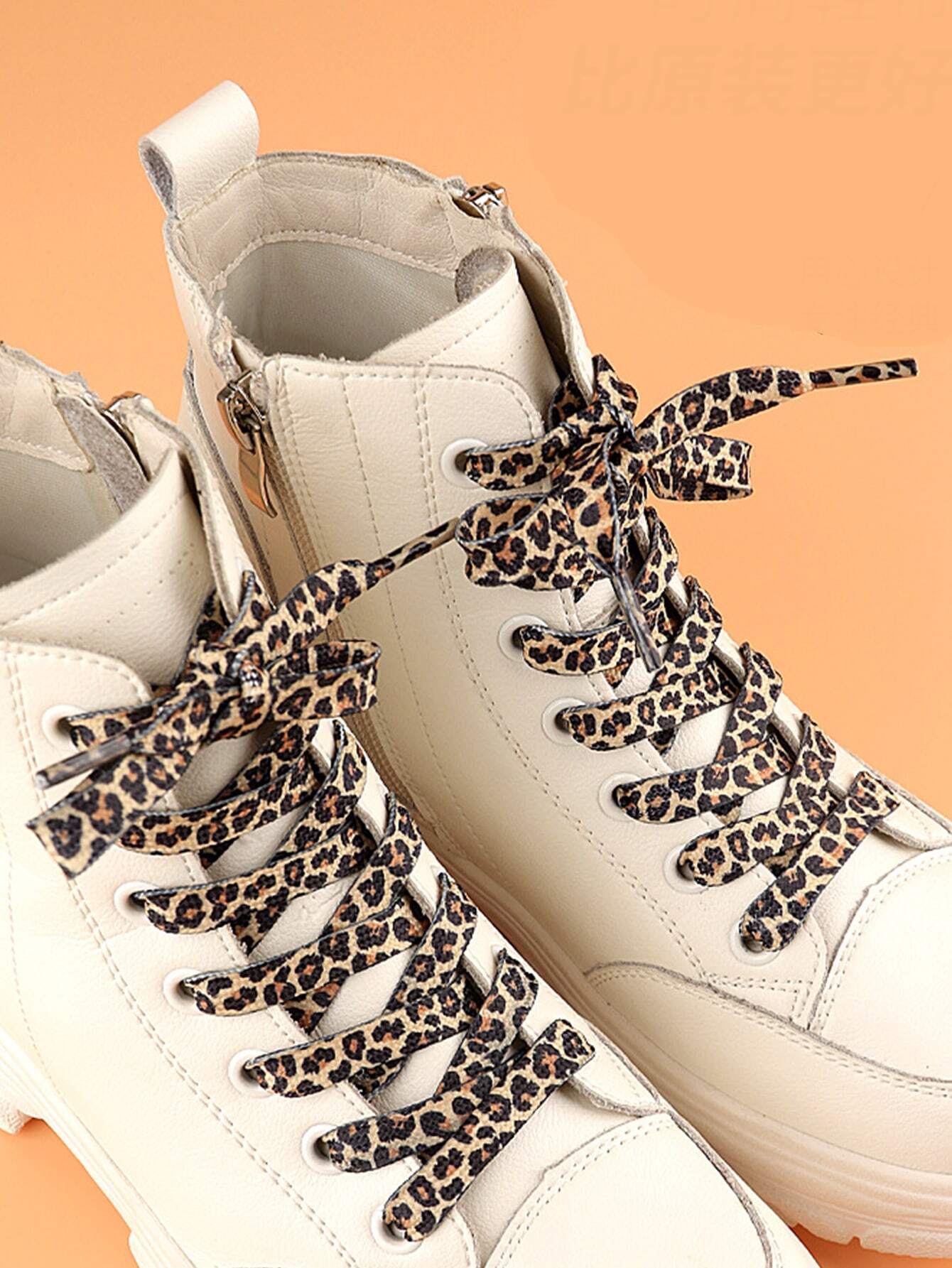 1pair 1.2m Flat Yellow Leopard - Men'S Shoes Yellow And Black ulasan dan harga