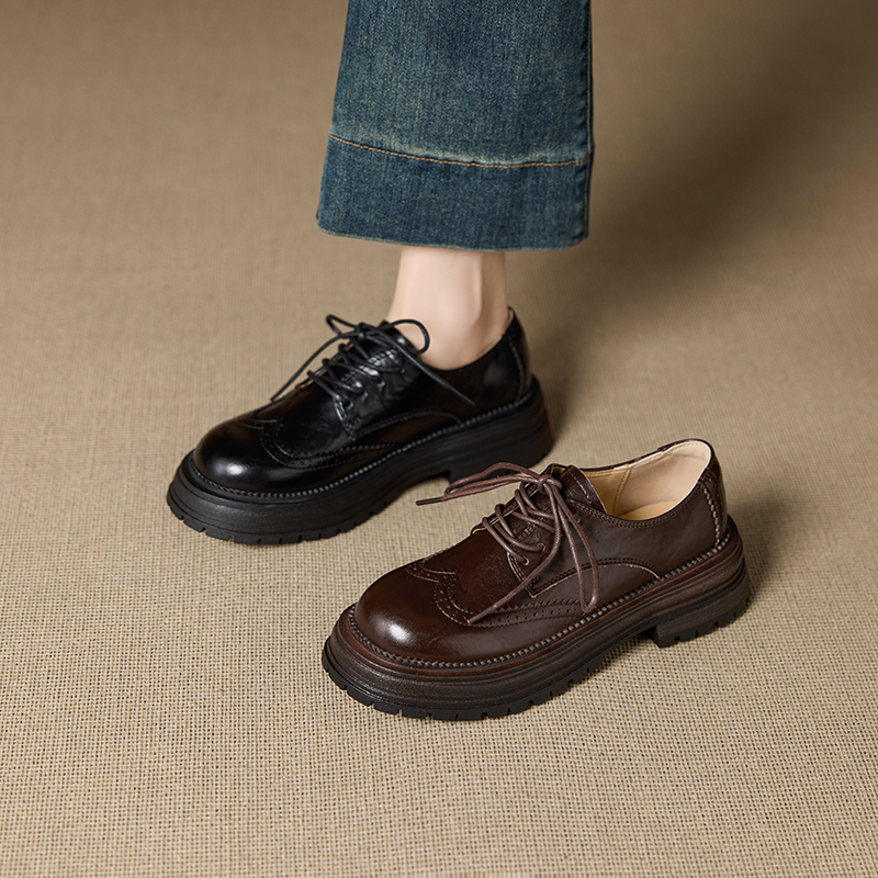 DIMANYU Women’s Oxford Shoes B - Oxford Brogue Leather ulasan dan harga