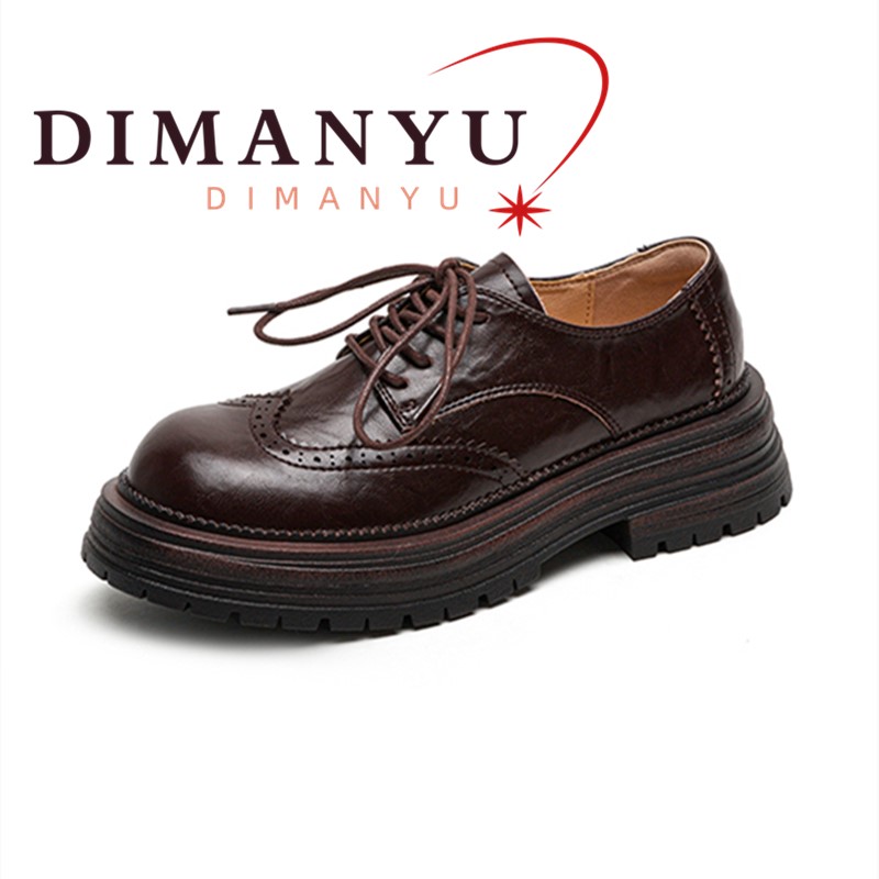 DIMANYU Women’s Oxford Shoes B - Oxford Brogue Leather ulasan dan harga
