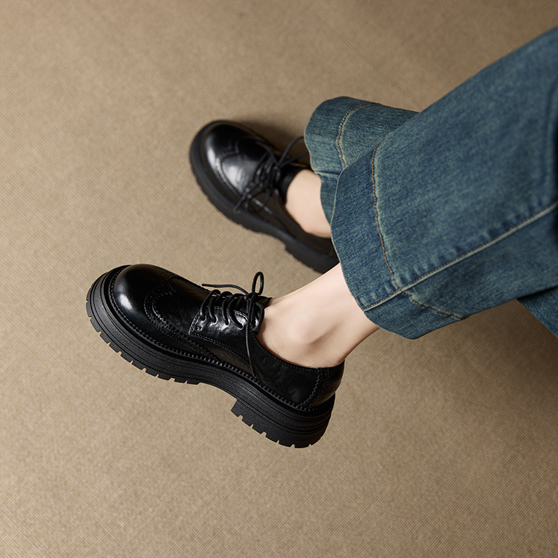DIMANYU Women’s Oxford Shoes B - Oxford Brogue Leather ulasan dan harga