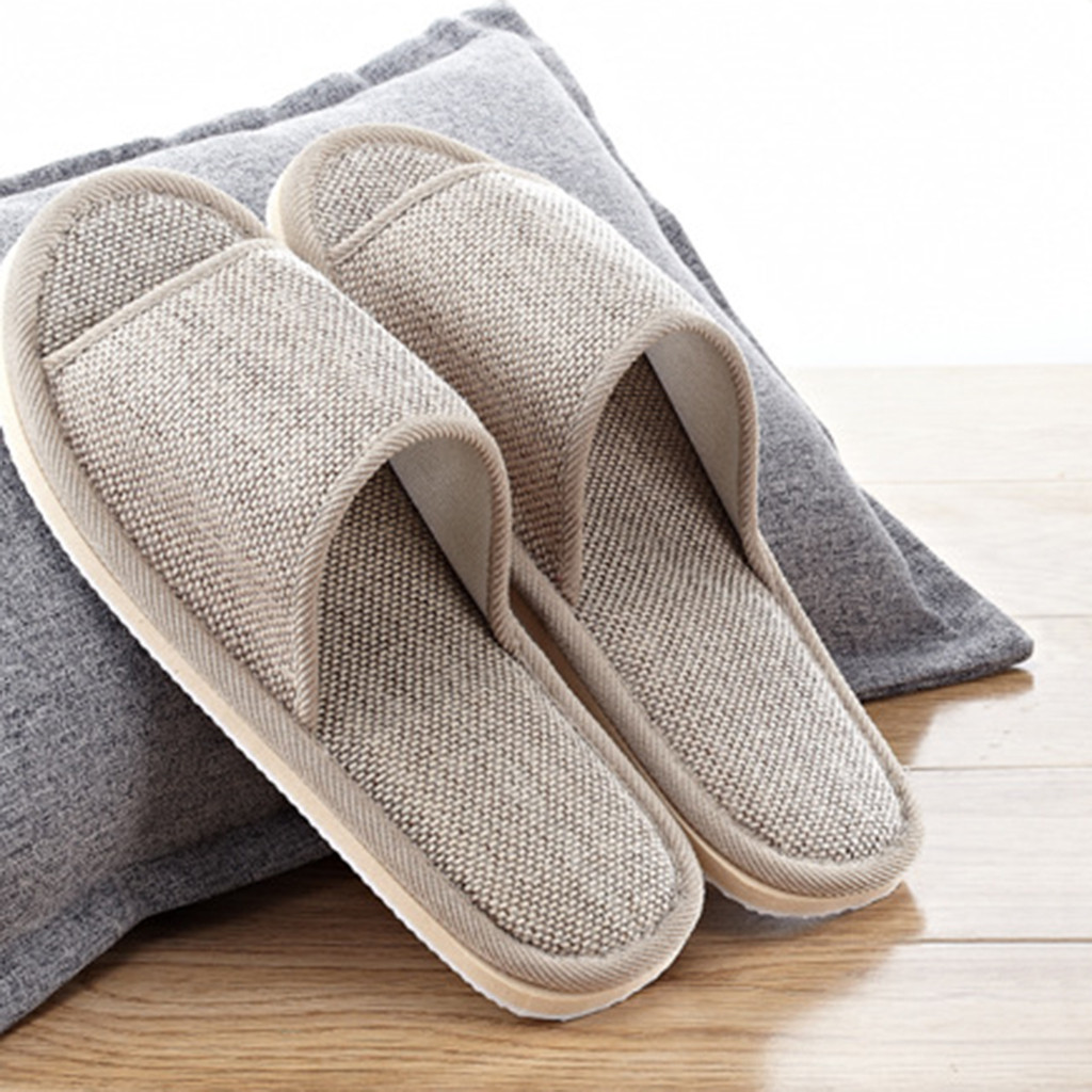 Linen Slippers For Men And Wom - Men'S Shoes To Women'S ulasan dan harga