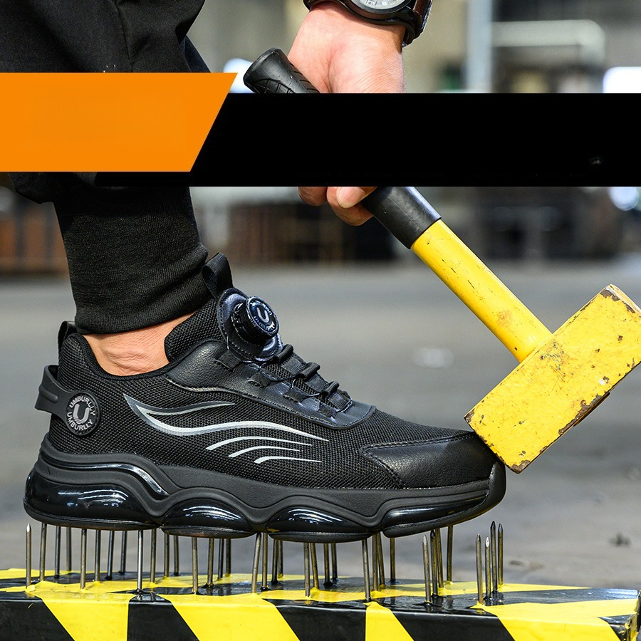 Mens Steel Toe Safety Work Boo - Boat Shoe Leather ulasan dan harga