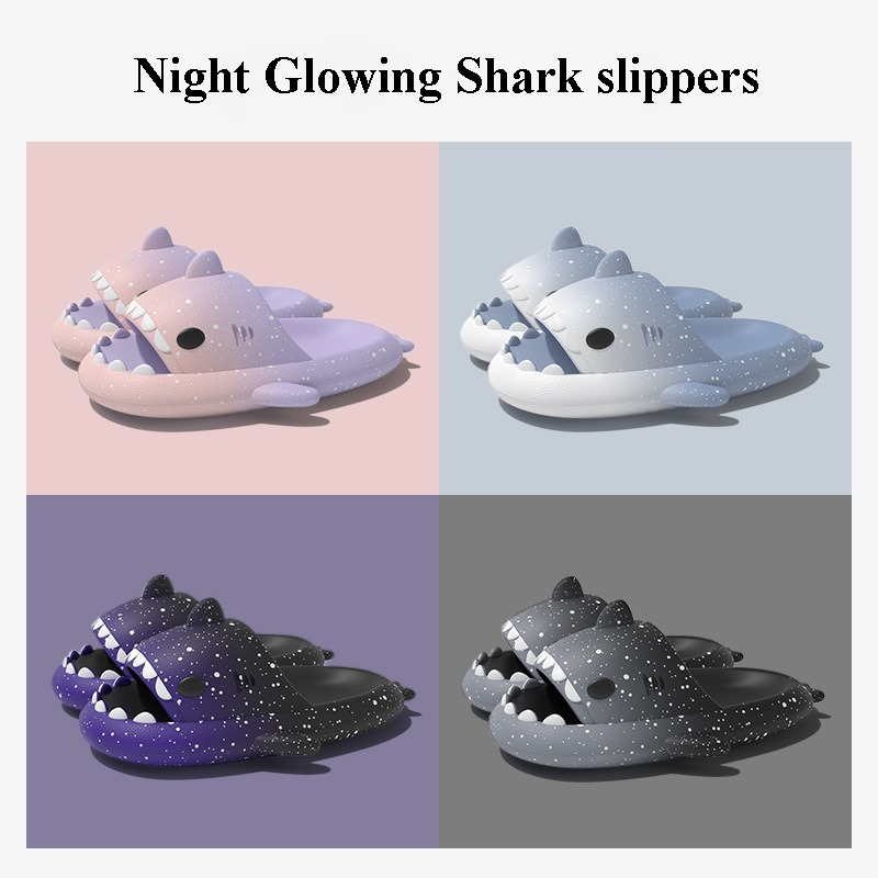 Cute Cartoon Shark Slippers Fo - Men'S Shoes To Women'S ulasan dan harga