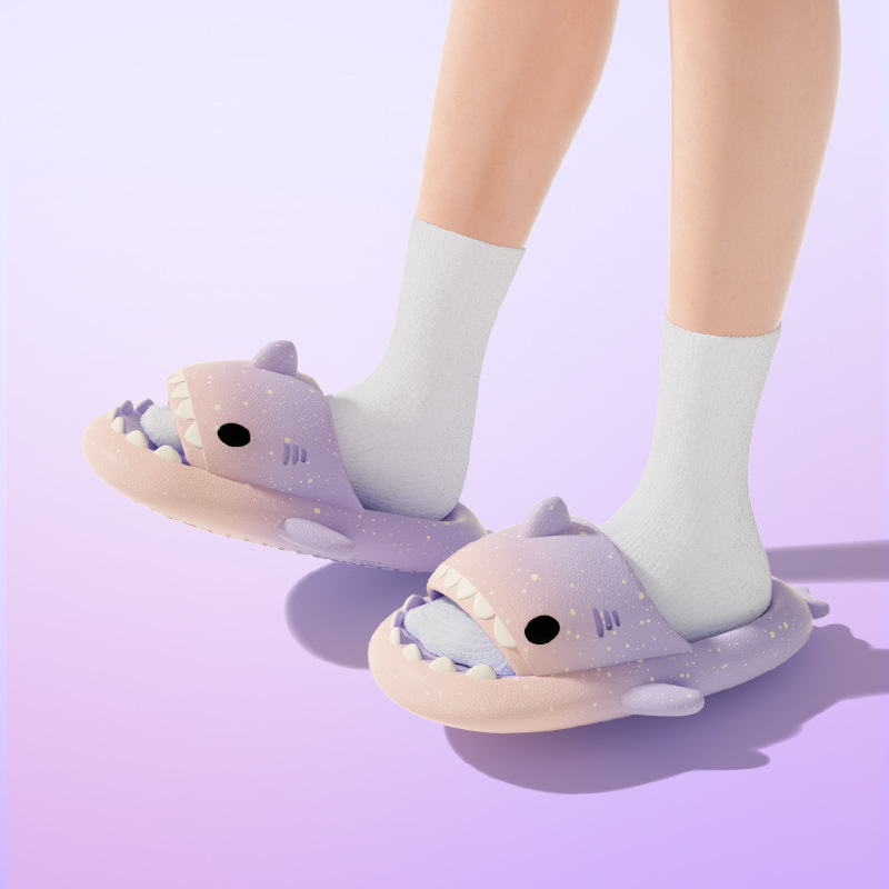 Cute Cartoon Shark Slippers Fo - Men'S Shoes To Women'S ulasan dan harga