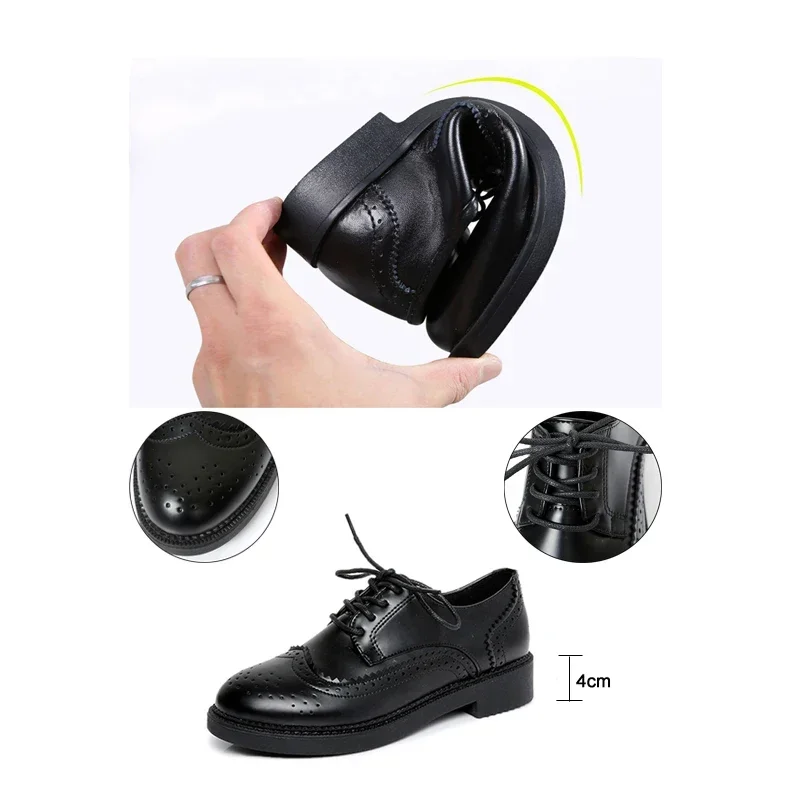 2025 Autumn Women Oxford Flats - Oxford Brogue Leather ulasan dan harga
