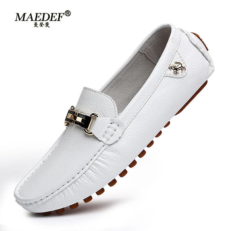 MAEDEF Men's Loafers 2024 Spri - Boat Shoe Leather ulasan dan harga