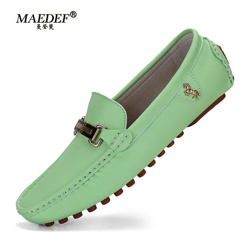 MAEDEF Men's Loafers 2024 Spri - Boat Shoe Leather ulasan dan harga