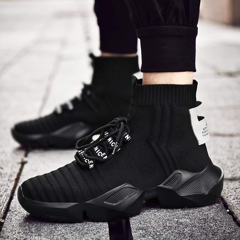 Plus Size Hightop High-soled M - Men'S Shoes Half Cut ulasan dan harga