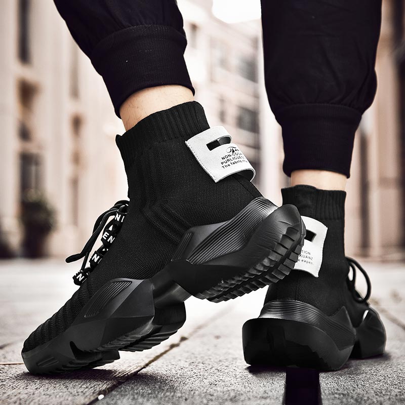 Plus Size Hightop High-soled M - Men'S Shoes Half Cut ulasan dan harga
