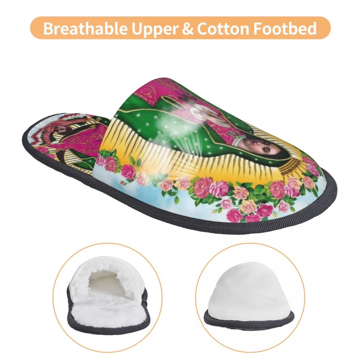 Our Lady Of Guadalupe Mexican  - Men'S Shoes With Memory Foam ulasan dan harga