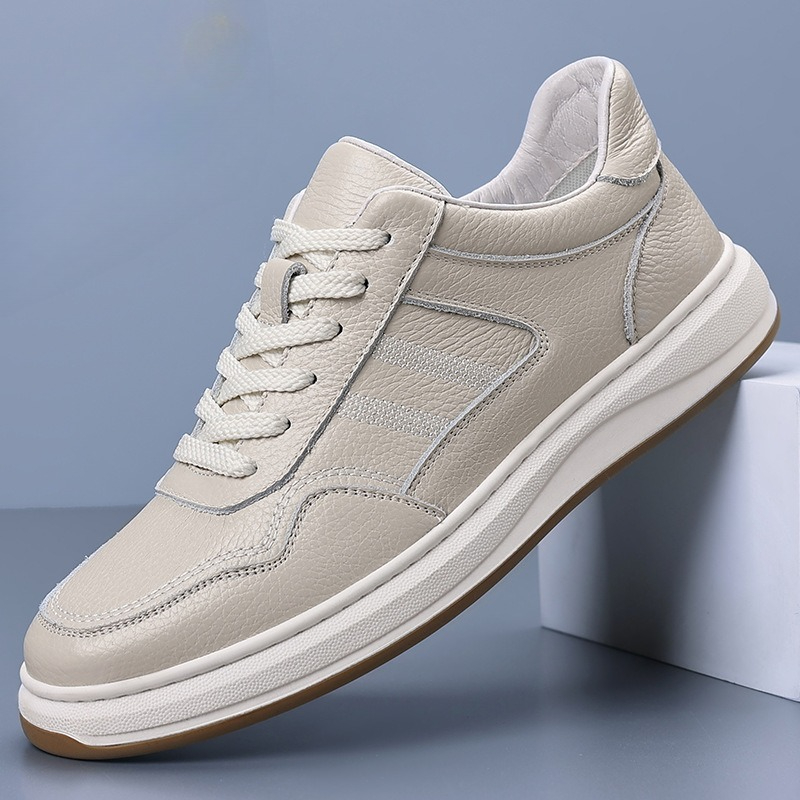 Men's Genuine Leather Casual S - Boat Shoe Leather ulasan dan harga