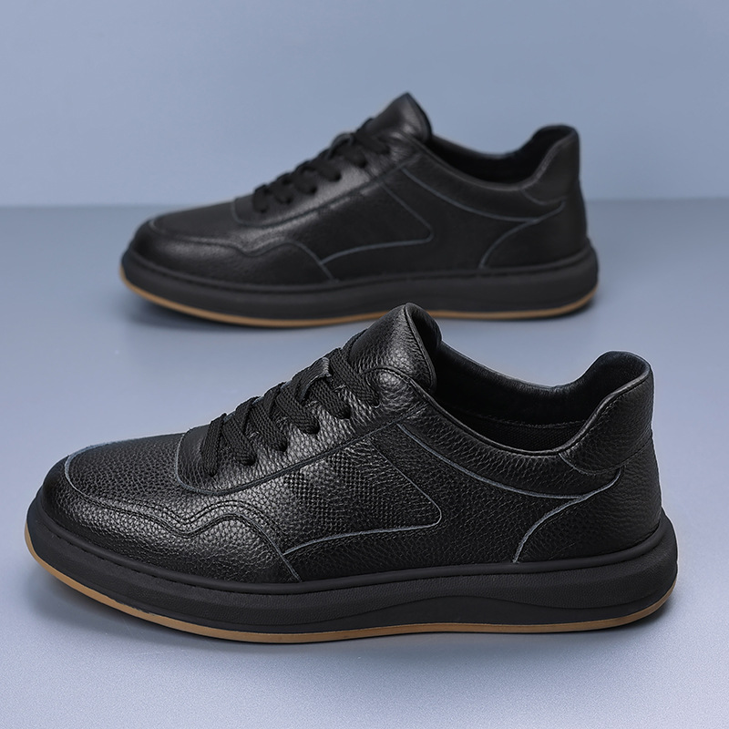 Men's Genuine Leather Casual S - Boat Shoe Leather ulasan dan harga