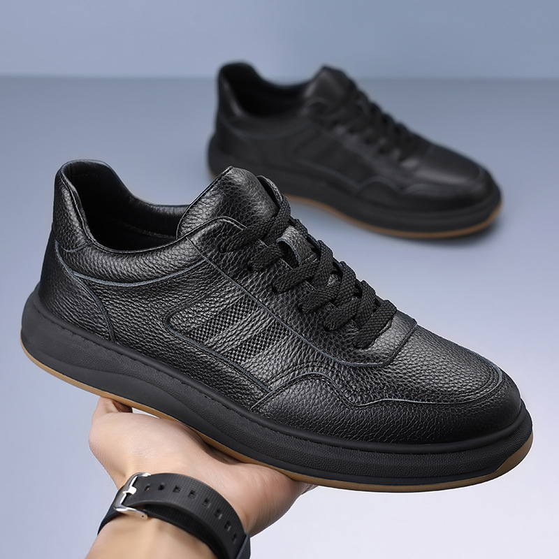 Men's Genuine Leather Casual S - Boat Shoe Leather ulasan dan harga