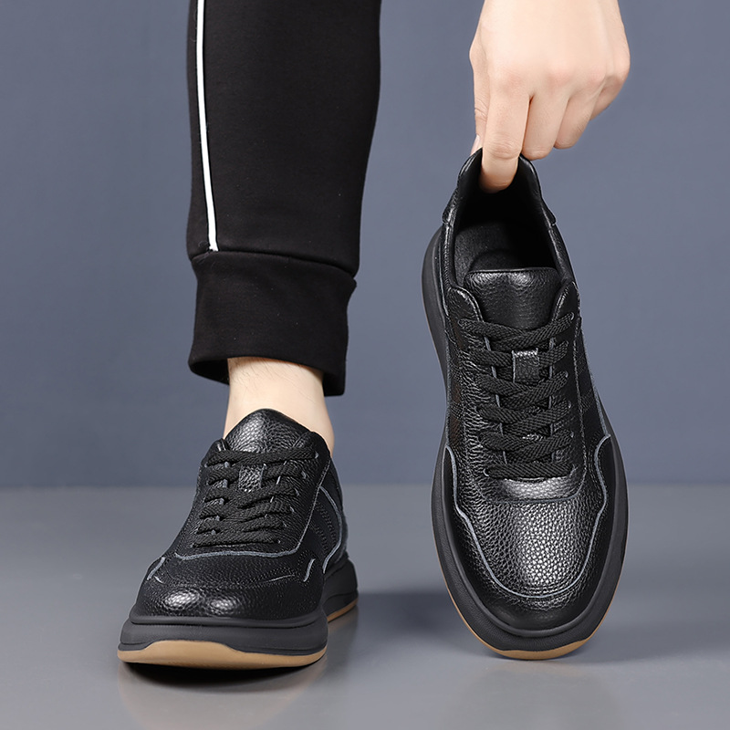 Men's Genuine Leather Casual S - Boat Shoe Leather ulasan dan harga