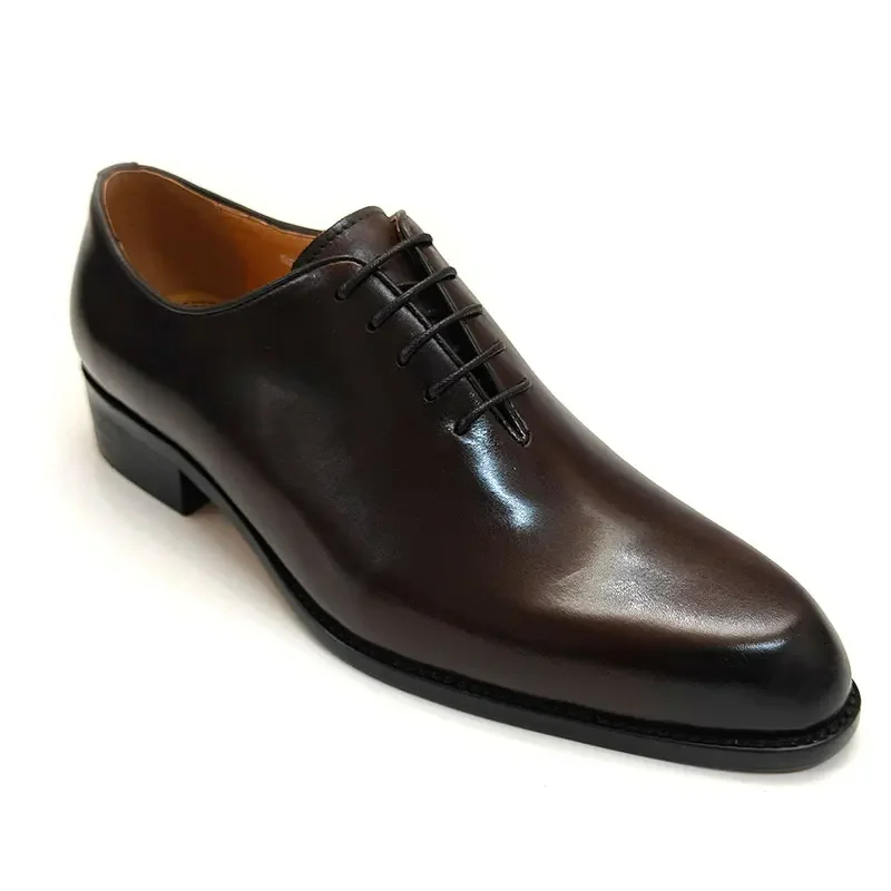 Successful Men's Leather Shoes - Oxford Brogue Leather ulasan dan harga