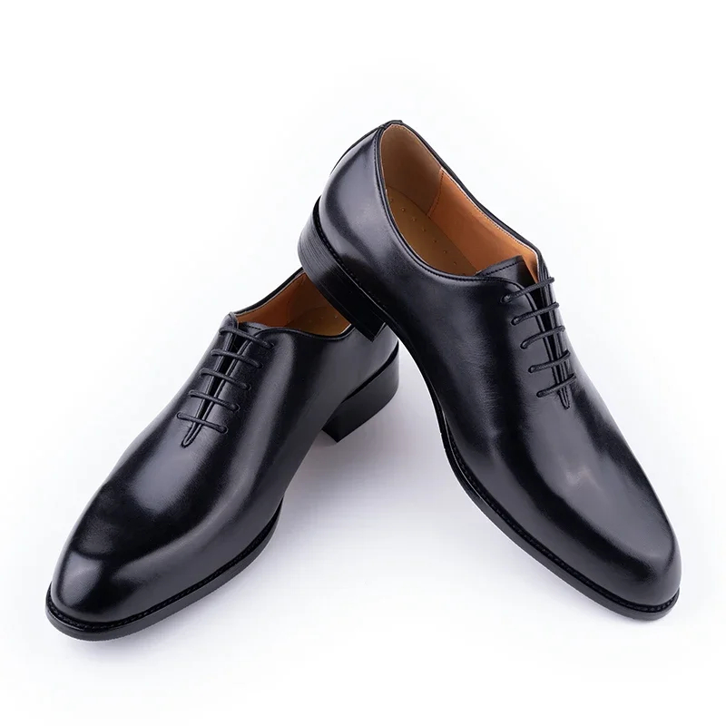 Successful Men's Leather Shoes - Oxford Brogue Leather ulasan dan harga
