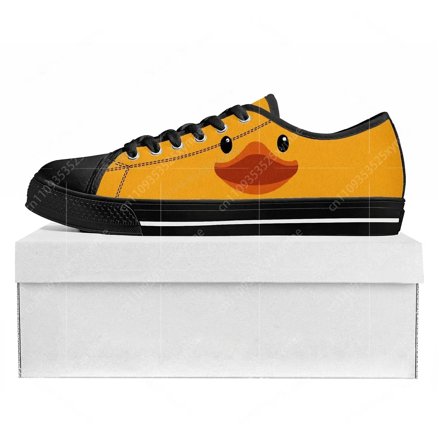 Yellow Duck Printed Low Top Hi - Men'S Shoes Yellow And Black ulasan dan harga