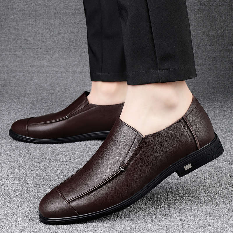 Fashion Mens Casual Leather Lo - Boat Shoe Leather ulasan dan harga