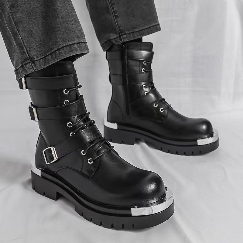High Quality Men's Ankle Boots - Men Shoes Elegant ulasan dan harga