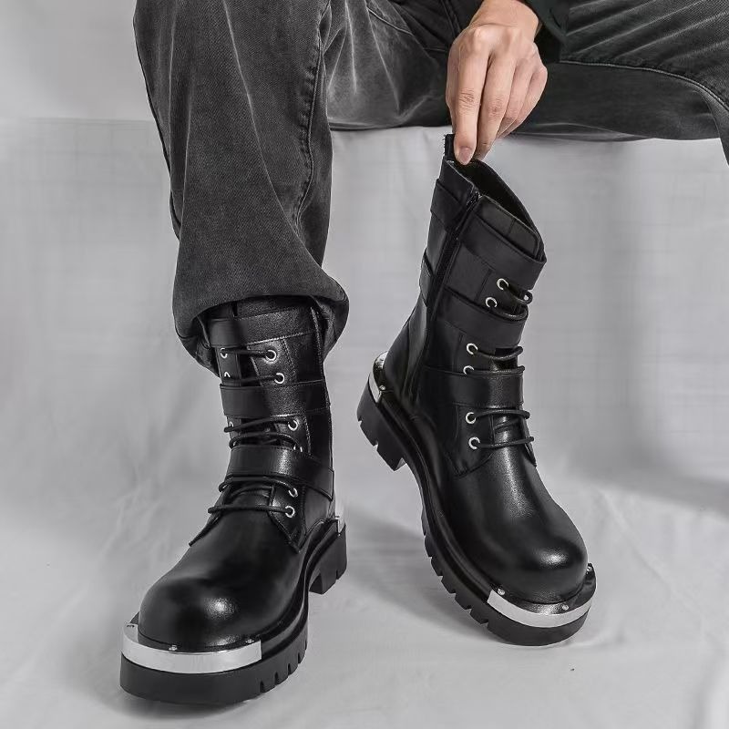 High Quality Men's Ankle Boots - Men Shoes Elegant ulasan dan harga