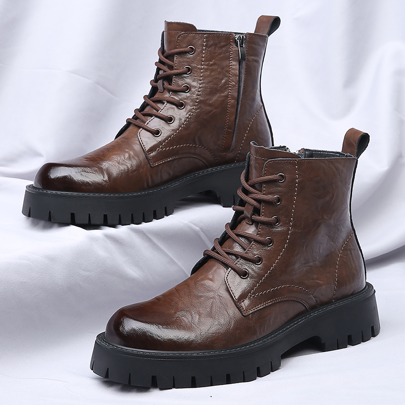Men Side Zipper High Top Boots - Men'S Shoes Timberland ulasan dan harga