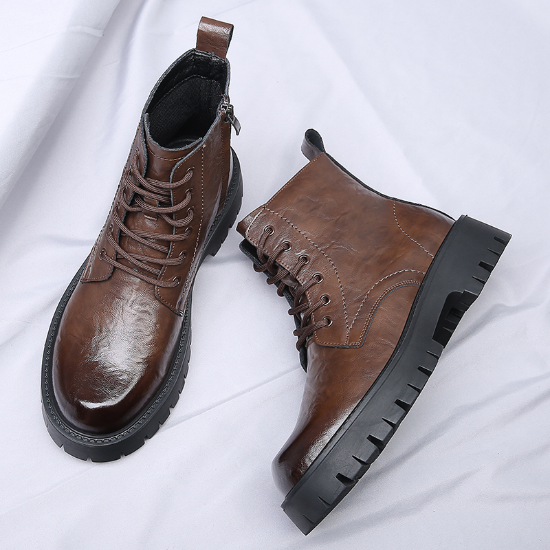 Men Side Zipper High Top Boots - Men'S Shoes Timberland ulasan dan harga