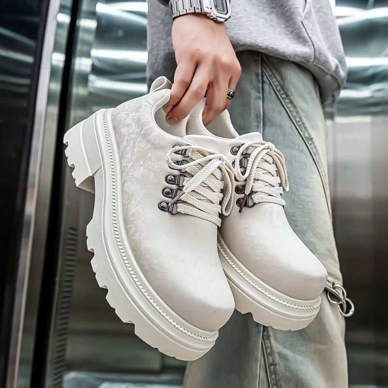 Men's British Style Vintage Le - Men'S Shoes Increase Height ulasan dan harga