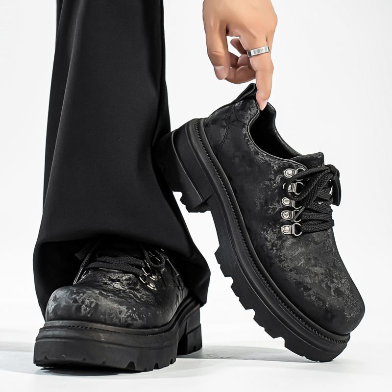 Men's British Style Vintage Le - Men'S Shoes Increase Height ulasan dan harga