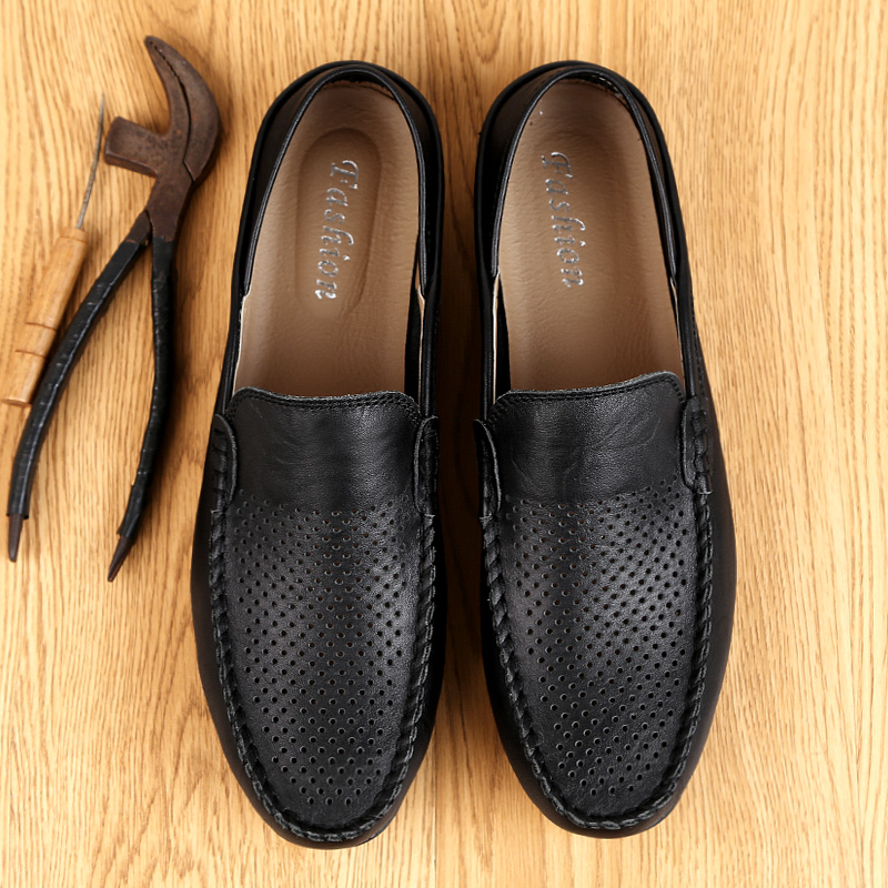 Summer Men Casual Shoes Leathe - Boat Shoe Leather ulasan dan harga