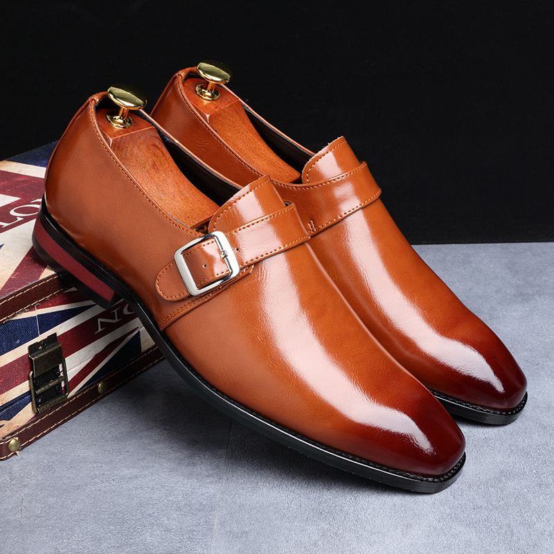 Luxury Men Shoes Patnet Leathe - Men'S Shoes Yellow And Black ulasan dan harga