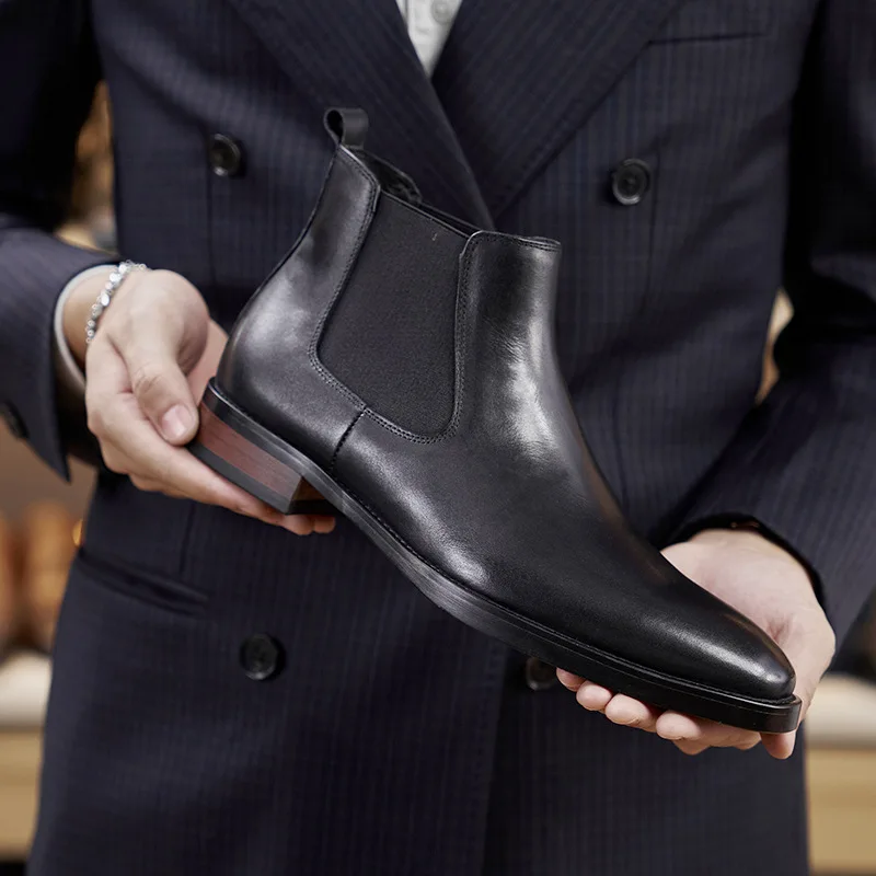 Retro Elegant Mens Chelsea Boo - Men Shoes Elegant ulasan dan harga