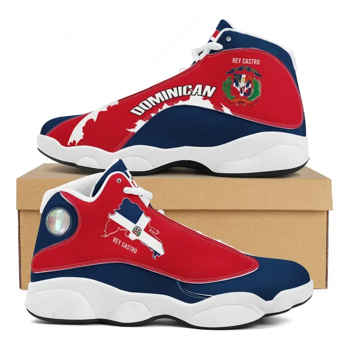 DOMINICAN Flag Print Teens Lac - Men'S Shoes Basketball ulasan dan harga
