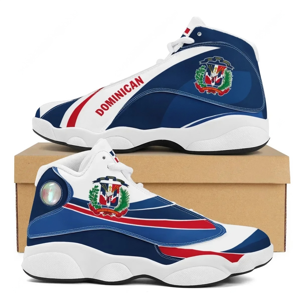 DOMINICAN Flag Print Teens Lac - Men'S Shoes Basketball ulasan dan harga