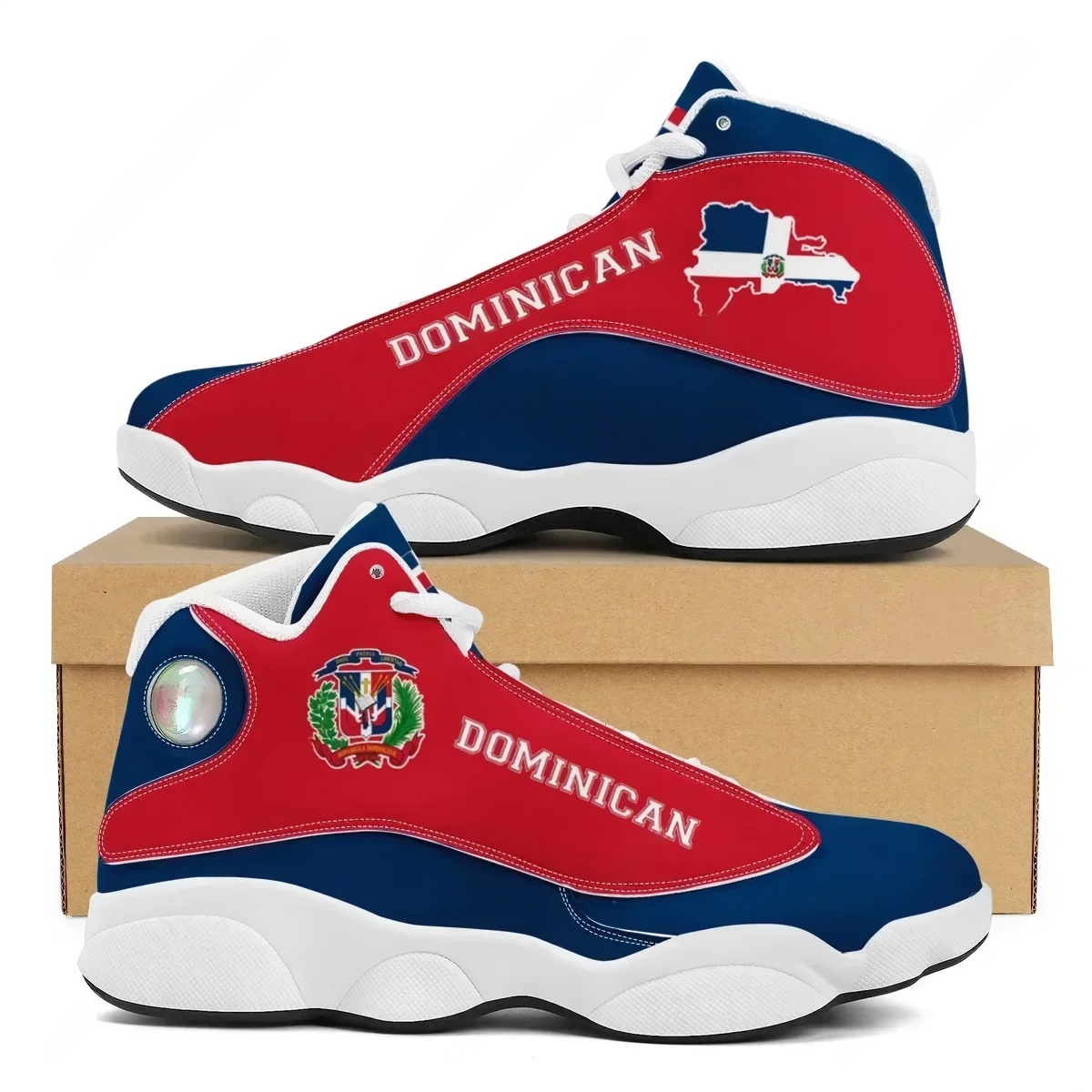 DOMINICAN Flag Print Teens Lac - Men'S Shoes Basketball ulasan dan harga