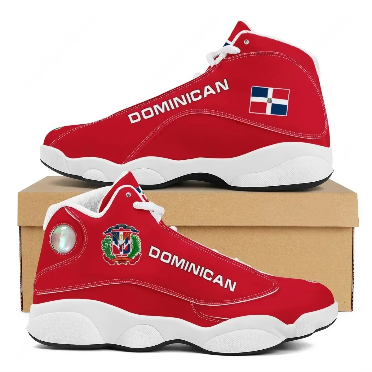DOMINICAN Flag Print Teens Lac - Men'S Shoes Basketball ulasan dan harga