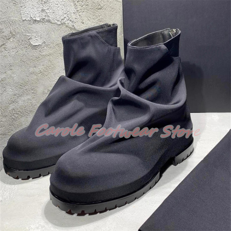 Pleated Nylon Cloth High Top M - Men'S Shoes Increase Height ulasan dan harga
