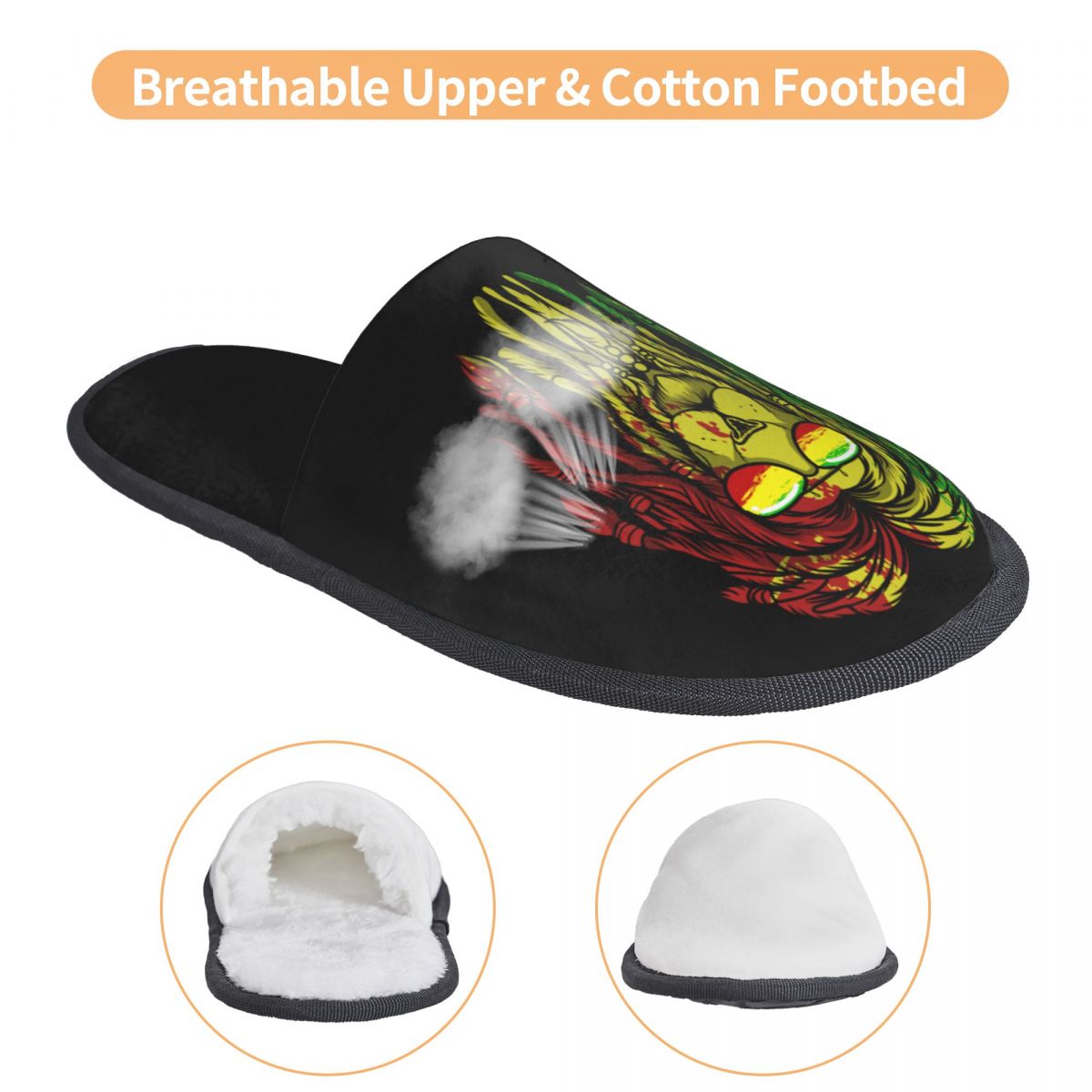 Custom Reggae Music Lion Jamai - Men'S Shoes With Memory Foam ulasan dan harga