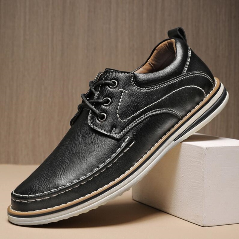 Genuine Leather Men Dress Shoe - Oxford Brogue Leather ulasan dan harga
