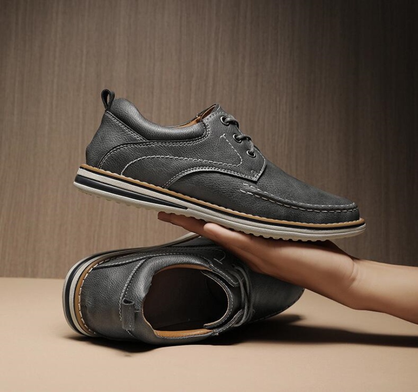 Genuine Leather Men Dress Shoe - Oxford Brogue Leather ulasan dan harga