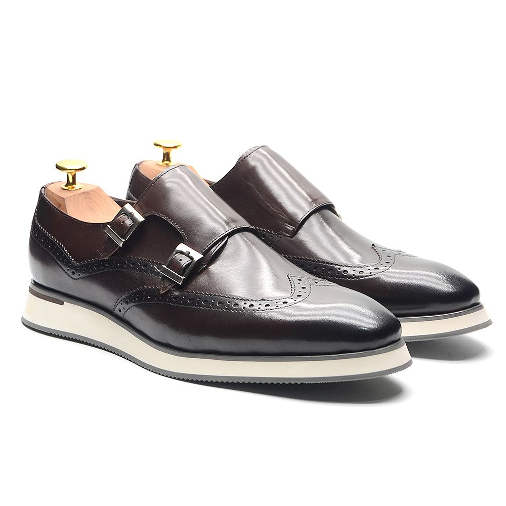 European Luxury Mens Sneakers  - Oxford Brogue Leather ulasan dan harga