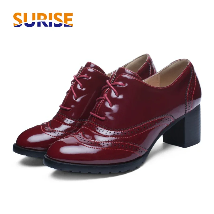 British Women's Oxfords Blue R - Oxford Brogue Leather ulasan dan harga