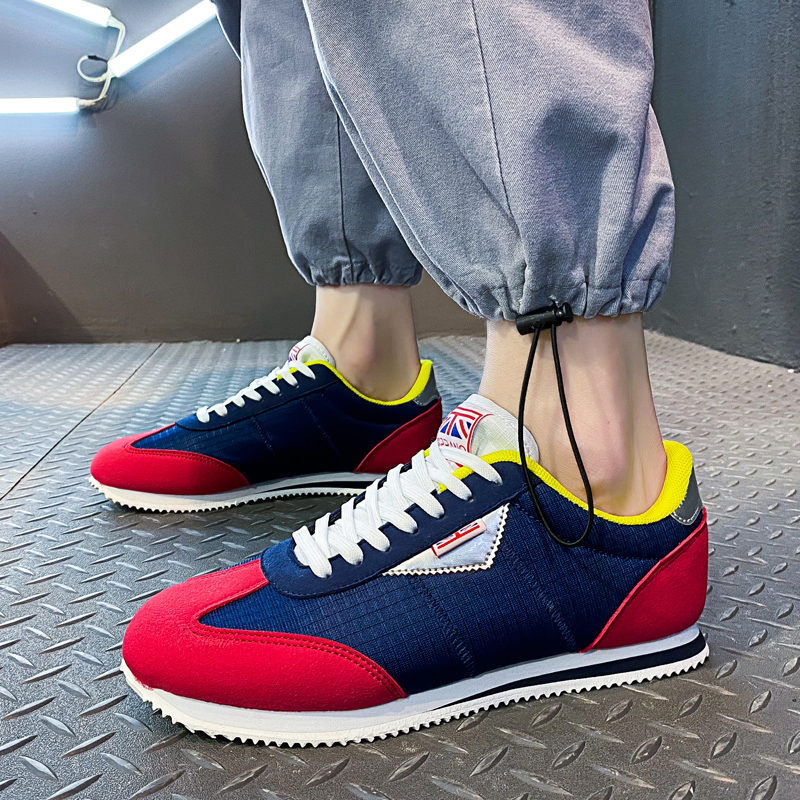 Blue Red Lightweight Sneakers  - Men'S Shoes Half Cut ulasan dan harga
