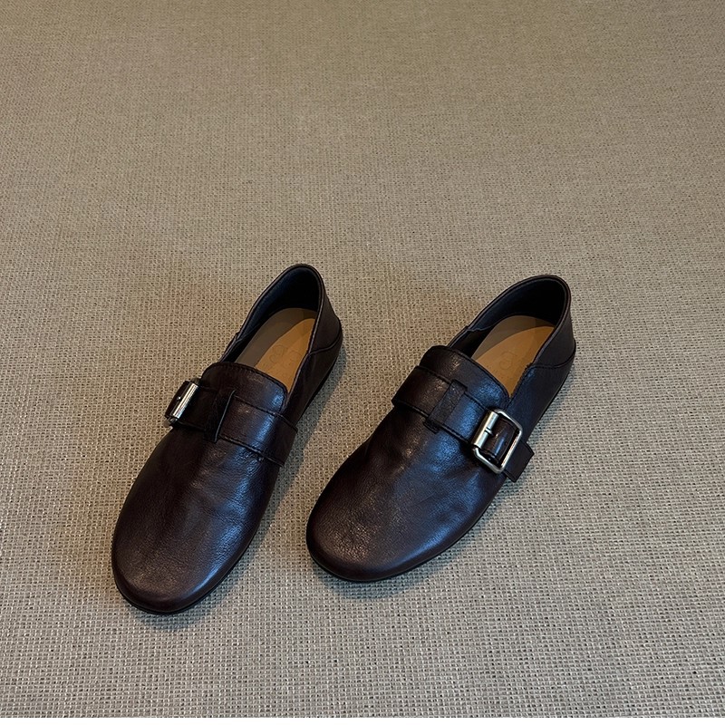 Women Shoes Flats Leather Snea - Boat Shoe Leather ulasan dan harga