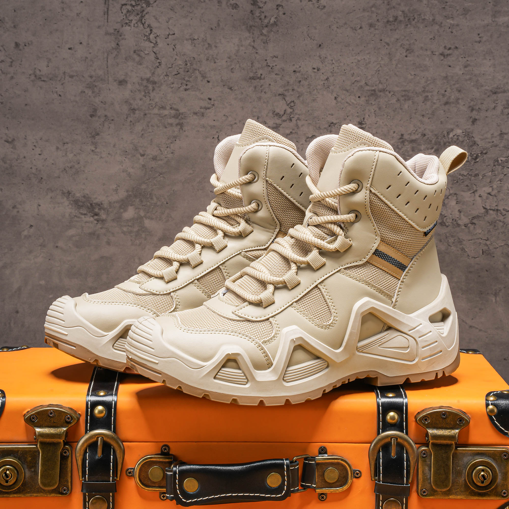 Men's high top boots, hiking b - Men'S Shoes Popular ulasan dan harga